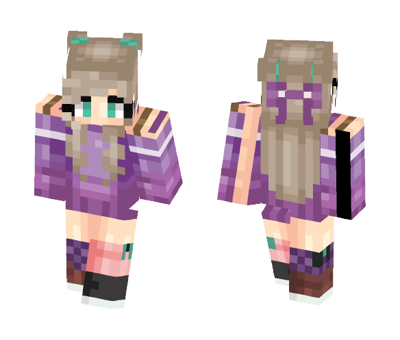 Sweetie Purple | Daaylii - Female Minecraft Skins - image 1