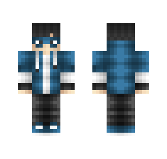 Nerdy Blue Boy - Boy Minecraft Skins - image 2