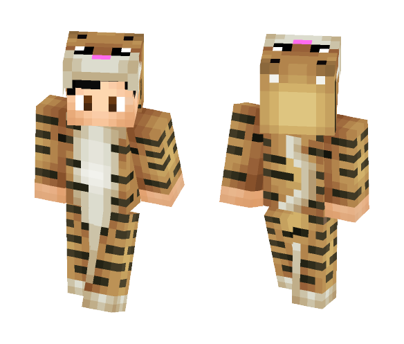 Tiger Happy PvP - Male Minecraft Skins - image 1