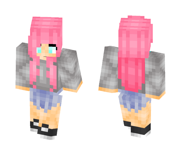 Pink Hair ♥ - Female Minecraft Skins - image 1