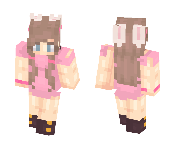 Pink Bunny|Request - Female Minecraft Skins - image 1