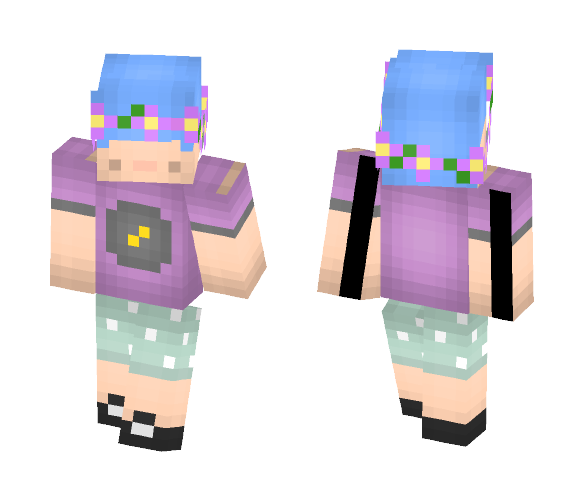 Boy w/ Flower Crown - Boy Minecraft Skins - image 1