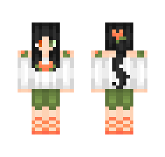 Spoookss Skin Trade - Orange Tulip - Female Minecraft Skins - image 2
