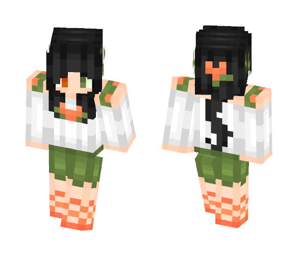 Spoookss Skin Trade - Orange Tulip - Female Minecraft Skins - image 1