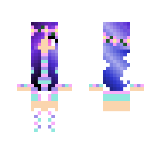 Adorable Galaxy Flower Girl - Girl Minecraft Skins - image 2