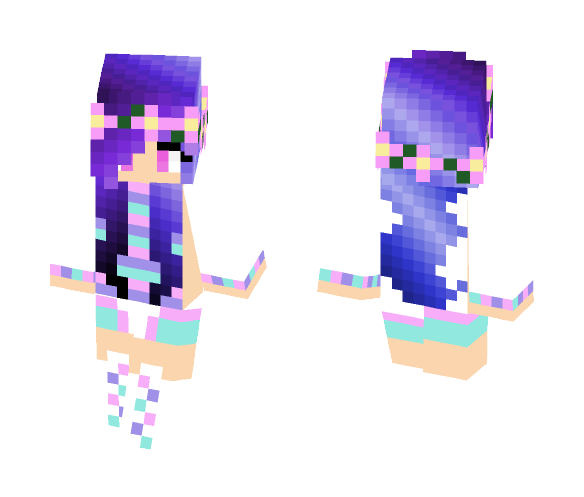 Adorable Galaxy Flower Girl - Girl Minecraft Skins - image 1