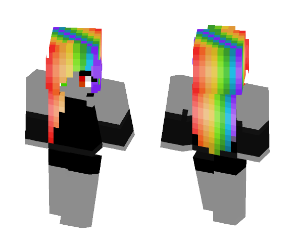 Rainbow Obsidian - Female Minecraft Skins - image 1
