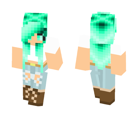 *." e m e r a l d *." - Female Minecraft Skins - image 1