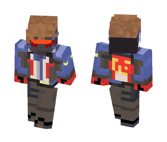 Me as soldier 76 (Overwatch) - Male Minecraft Skins - image 1