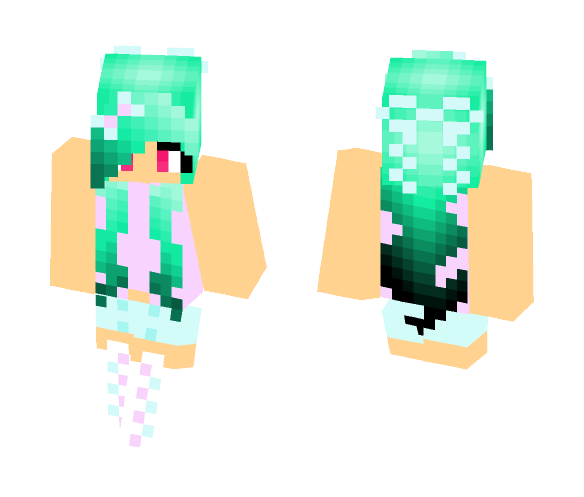 Cute Neon Girl - Cute Girls Minecraft Skins - image 1