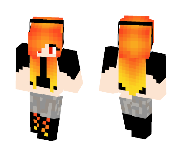 Jammin' Fire - Female Minecraft Skins - image 1