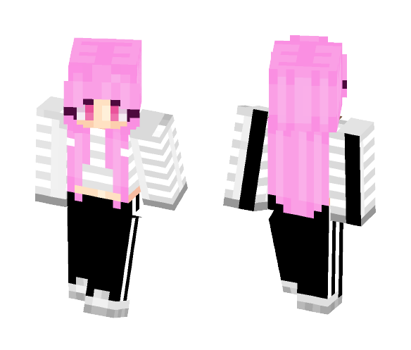 Pink Adidas~ ☪Scoliosis☪ - Female Minecraft Skins - image 1