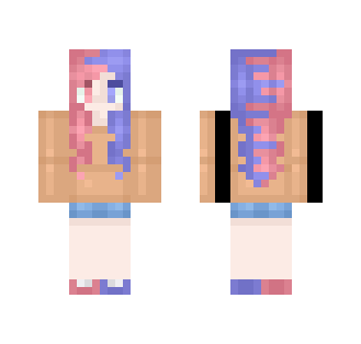 Pink n' Blue - Female Minecraft Skins - image 2