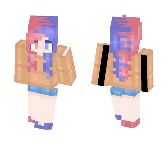 Pink n' Blue - Female Minecraft Skins - image 1