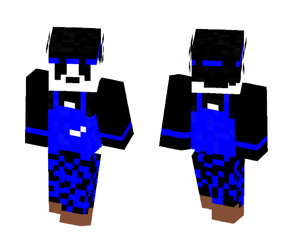Updated Blue Commando Panda - Male Minecraft Skins - image 1