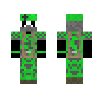 Updated Green Marksman Panda - Male Minecraft Skins - image 2
