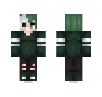 Person withgreen and White hair - Interchangeable Minecraft Skins - image 2