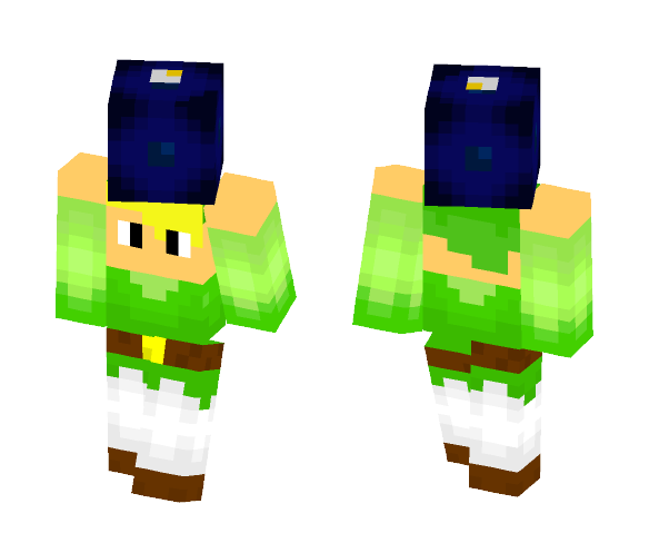 Toon Link holding bomb! - Male Minecraft Skins - image 1