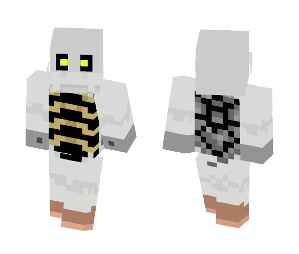 Dry Bones [Glowing Eyes + 3D Shell] - Male Minecraft Skins - image 1