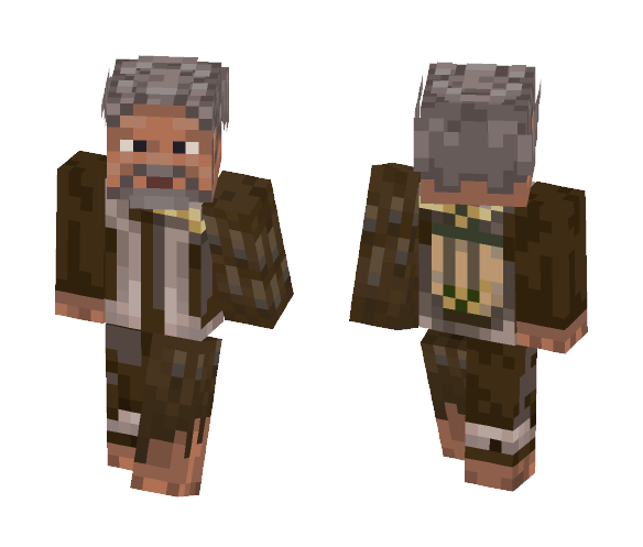 legend of zelda old man minecraft skin