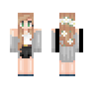 ƒlowers || goatee - Female Minecraft Skins - image 2