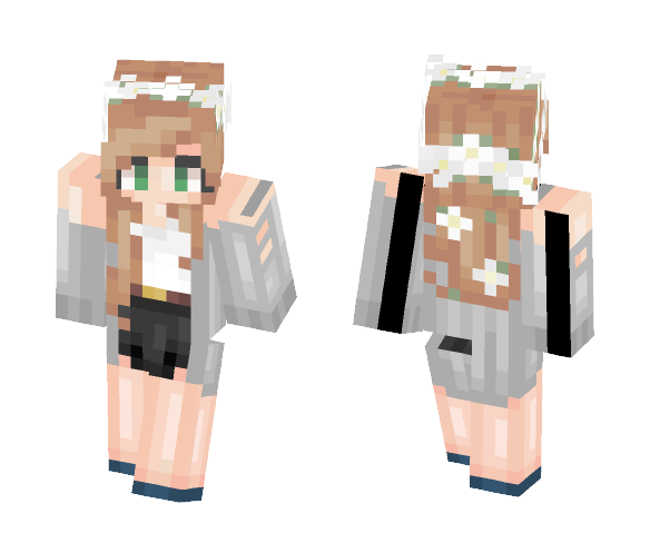 ƒlowers || goatee - Female Minecraft Skins - image 1