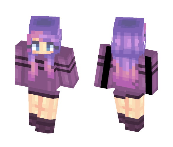 муѕтιςαℓ - Purple sweater - Female Minecraft Skins - image 1