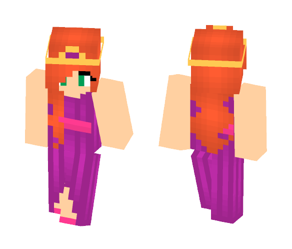 Purple Princess - Female Minecraft Skins - image 1