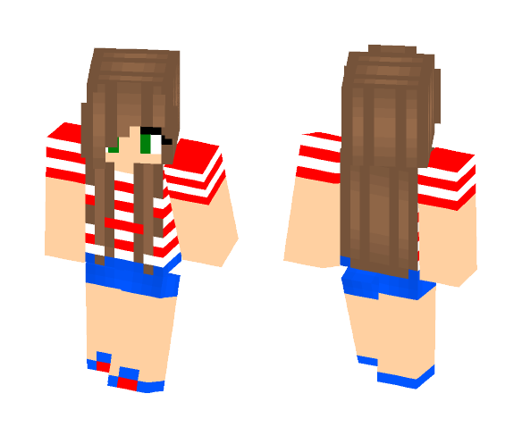 4th of July girl - Girl Minecraft Skins - image 1