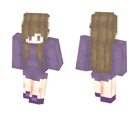 Cute Purple Lover - Female Minecraft Skins - image 1