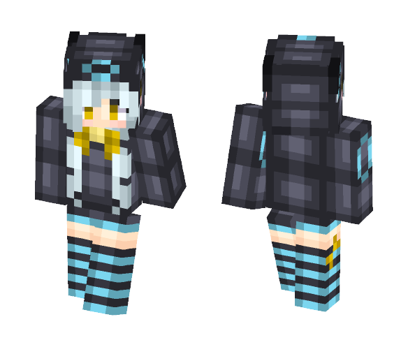 [Eeveelutions] Shiny Umbreon - Female Minecraft Skins - image 1