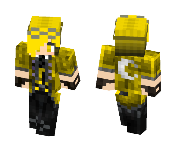 Warrior Girl in Yellow - Girl Minecraft Skins - image 1