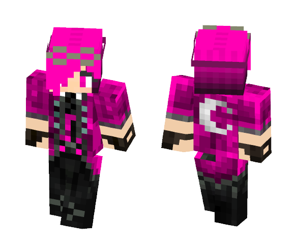 Warrior Girl in Pink - Girl Minecraft Skins - image 1