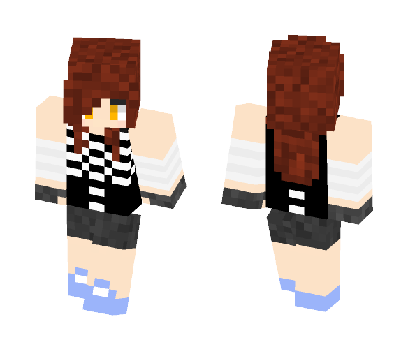 skeleton top girl - Girl Minecraft Skins - image 1
