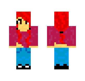 Red haired girl - Color Haired Girls Minecraft Skins - image 2