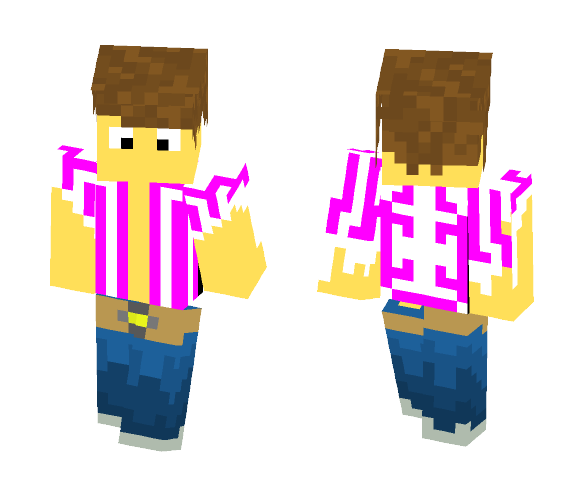 Cool Shirt Bro Pink - Male Minecraft Skins - image 1
