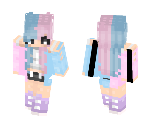 Bubblegum Punk - Female Minecraft Skins - image 1