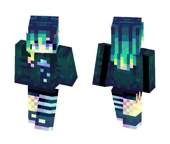 Rainbow Seaweeds - Female Minecraft Skins - image 1