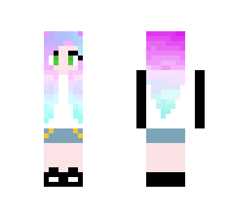 Pastel Ombre Girl - Girl Minecraft Skins - image 2