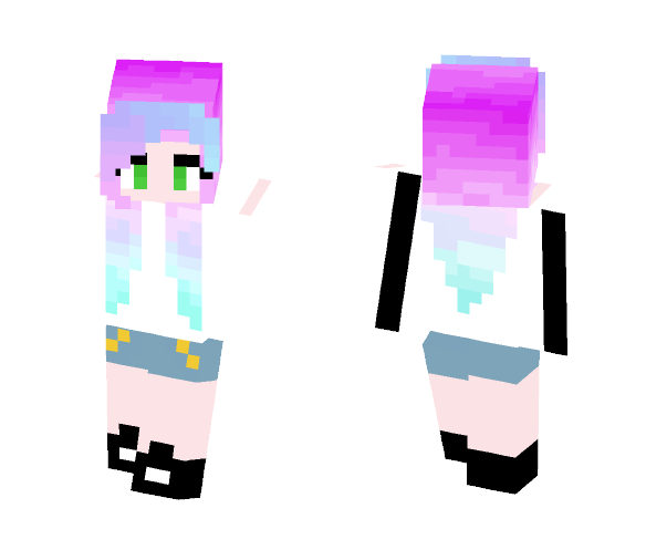 Pastel Ombre Girl - Girl Minecraft Skins - image 1