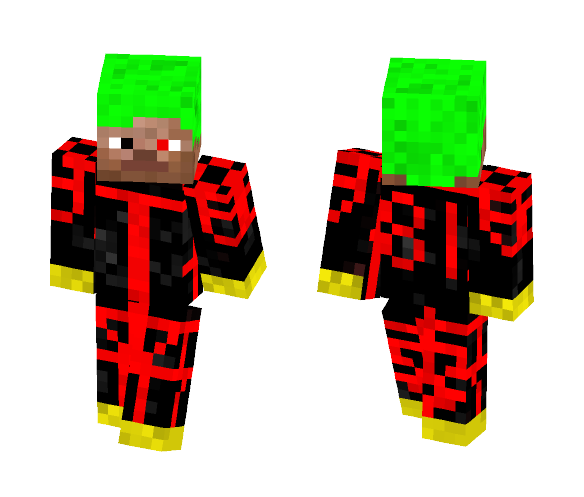 The Red Masked Ninja (No Helmet) - Male Minecraft Skins - image 1