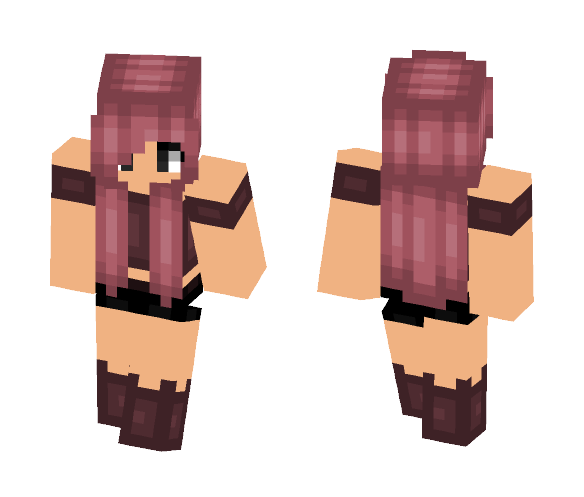 Summer Pink Girl - Girl Minecraft Skins - image 1