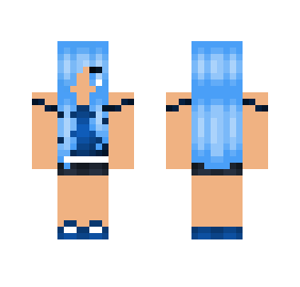 Blue Outgoing Girl - Girl Minecraft Skins - image 2