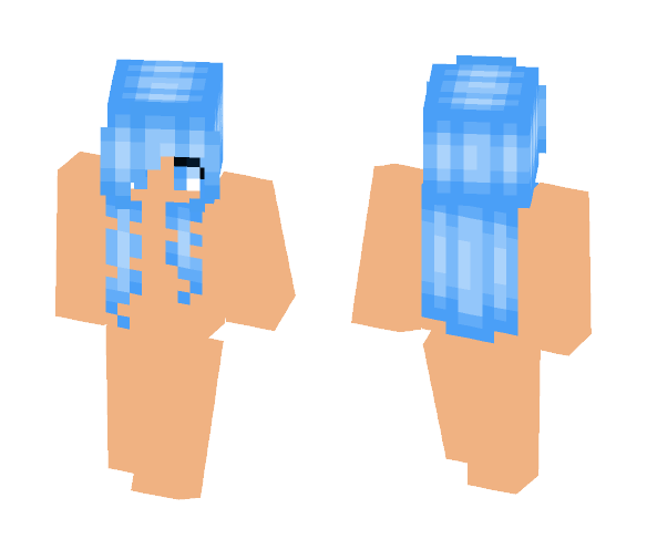Lite Blue Animu Base - Female Minecraft Skins - image 1