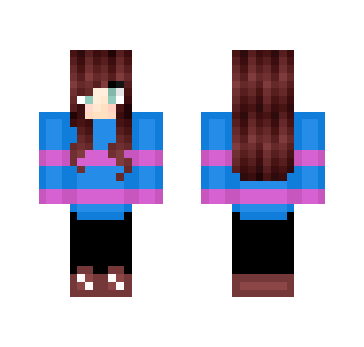 Frisk girl Undertale - Girl Minecraft Skins - image 2