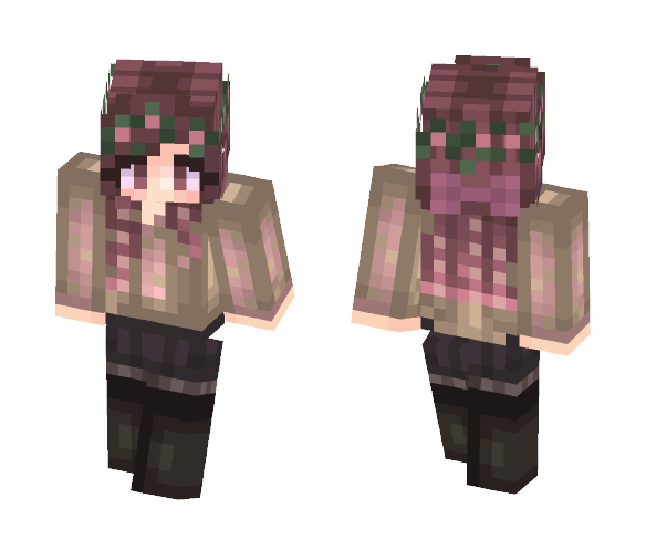 :3 | Dark Flower Child - Female Minecraft Skins - image 1