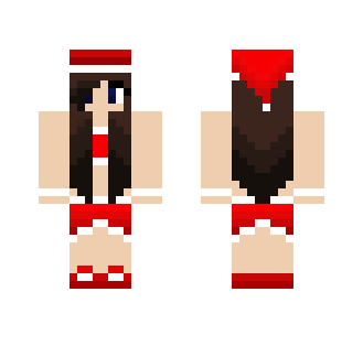 Christmas Brunette - Christmas Minecraft Skins - image 2