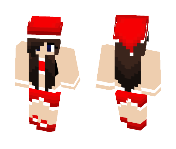 Christmas Brunette - Christmas Minecraft Skins - image 1