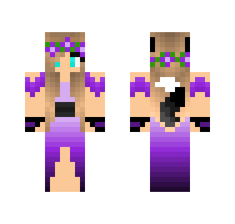 purple wolf girl - Girl Minecraft Skins - image 2