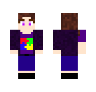 Purple Autism Girl - Girl Minecraft Skins - image 2